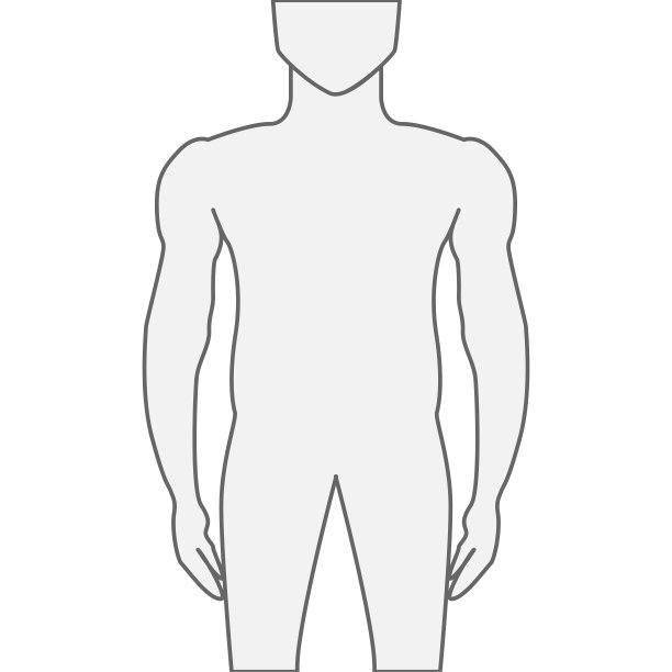 人的身体孤立的插图图片下载