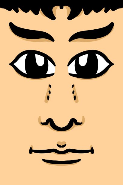 卡通背景中的可爱男人图片下载