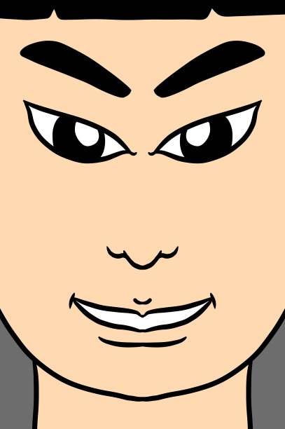 卡通背景中的可爱男人图片下载