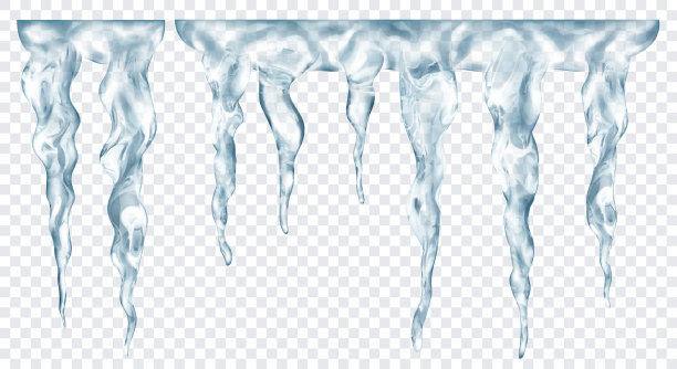 半透明冰柱组图片下载