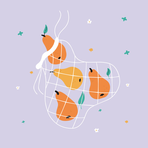 零浪费生活方式的旗帜。环保购物袋，可重复使用的网袋，新鲜的梨。自然保护印刷品，贴纸，海报。8、走绿色环保之路，没有塑料概念。当地市场,商店。吃健康的食物图片下载