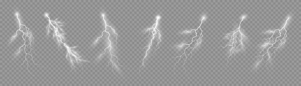 套拉链，雷雨效果闪电。图片下载