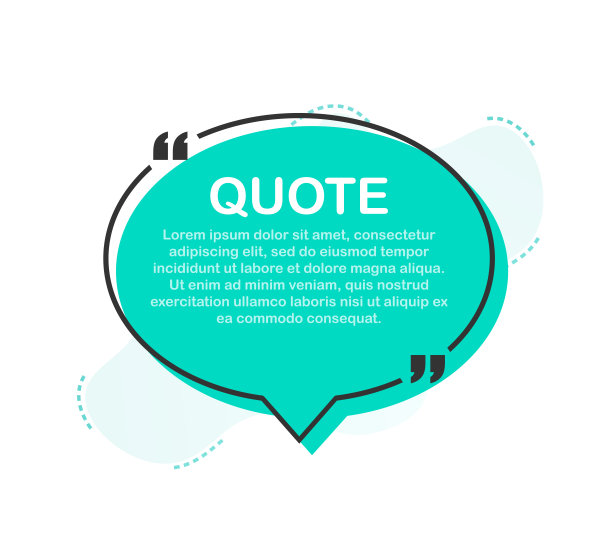 设置引用帧。空白模板与印刷信息设计报价。向量股票插图图片下载