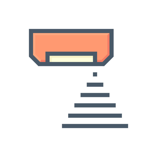 人体传感器或空调探测器矢量图标设计。48x48像素完美和可编辑的笔触。图片下载