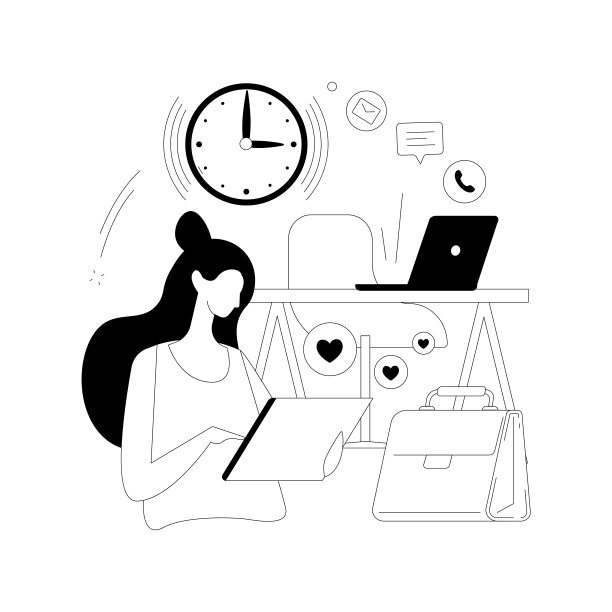 拖延抽象概念矢量插图。图片下载