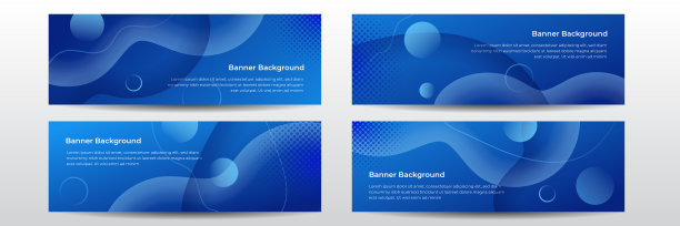 抽象的深蓝色宽背景插图与波浪元素装饰。矢量插图的小册子，名片，公司封面，海报，展示设计，公事包，传单，横幅，网站图片下载