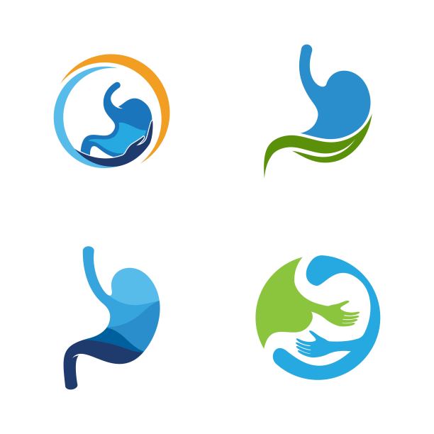 胃部护理图标设计概念矢量图片下载