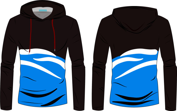 兜帽夹克外套模板运动衫休闲图片下载