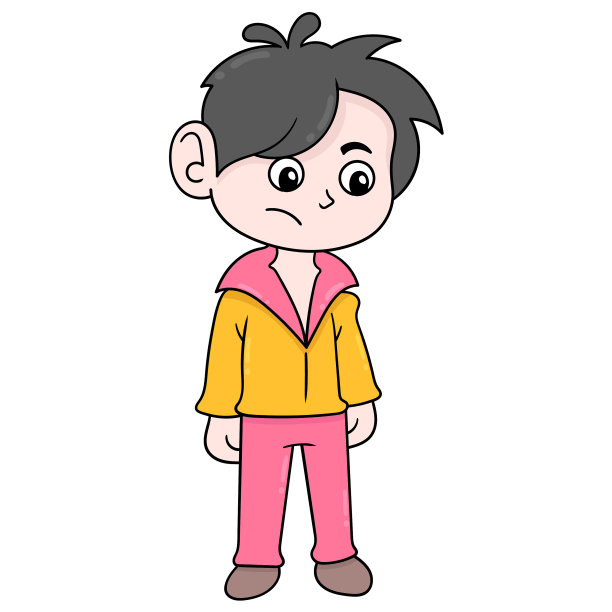 男孩穿着八十年代的衬衫往下看图片下载