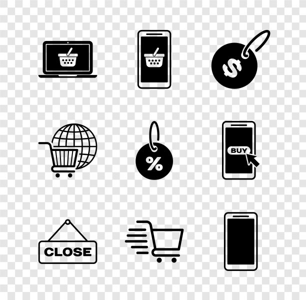 设置购物篮笔记本手机和购物图片下载