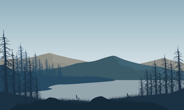 从河边欣赏到令人惊叹的山景图片下载