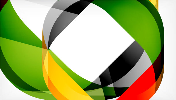 抽象的带有重叠波的正方形形状图片下载