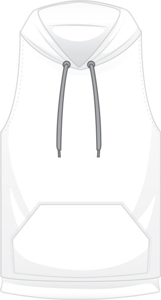 前短袖连帽衫孤立图片下载