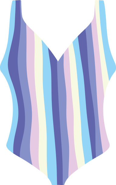 条纹泳装女图片下载