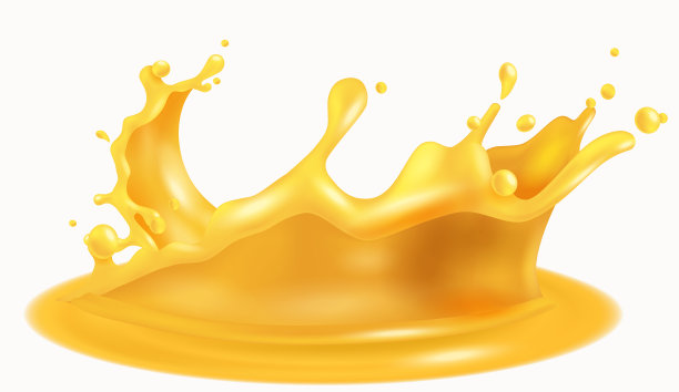 橙汁飞溅孤立在白色背景图片下载