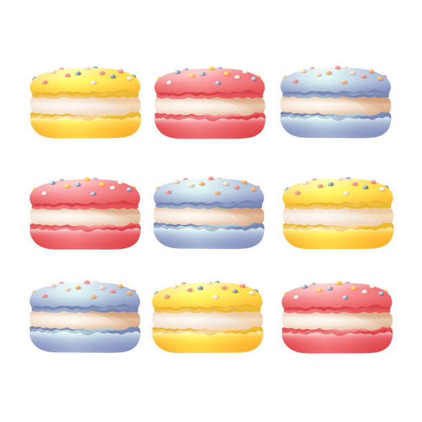 设置彩色马卡龙模板图片下载