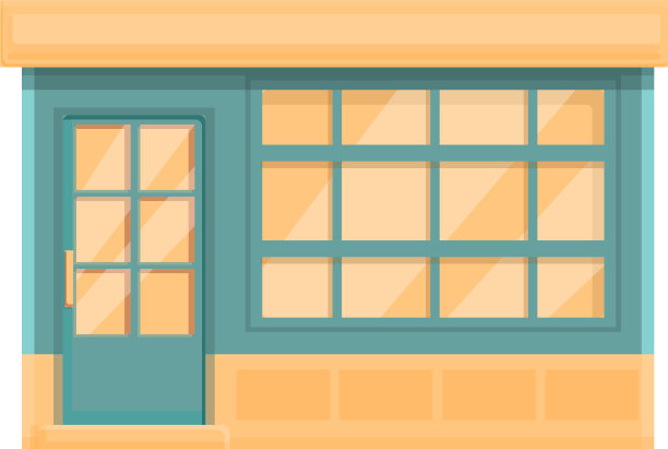 自助餐厅街道商店图标卡通饮料图片下载