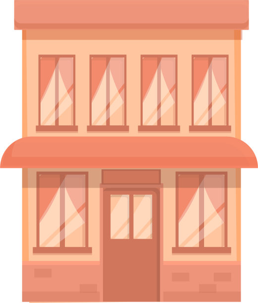 面包房街咖啡馆图标卡通咖啡图片下载