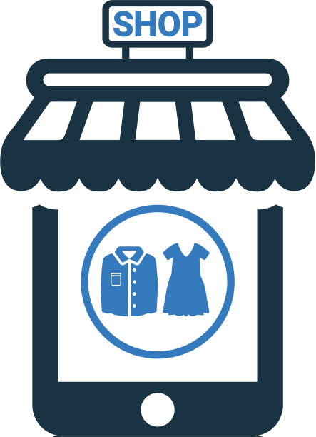 时尚商店图标简单的编辑设计图片下载