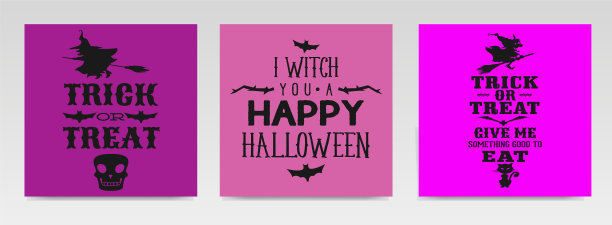 万圣节引号字母排印集图片下载