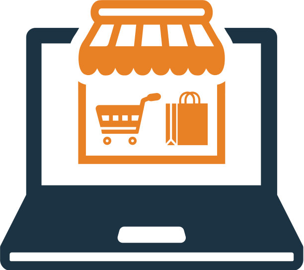 网上购物商店图标颜色简单图片下载