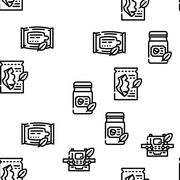 有机化妆品无缝花纹图片下载