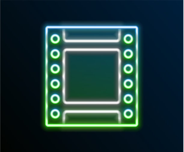 发光的霓虹灯线相机老式胶卷卷图片下载