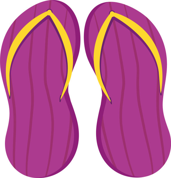 紫色的拖鞋图片下载