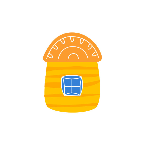 在卡通公寓里印一个可爱的小房子图片下载