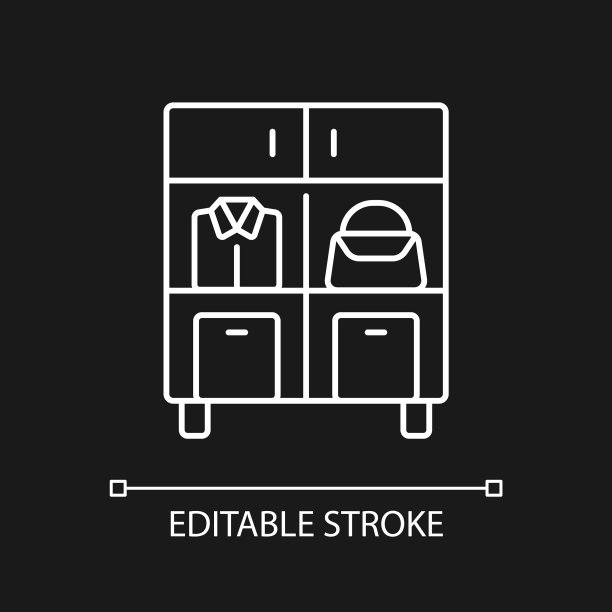 家庭组织白色线性图标黑色主题图片下载