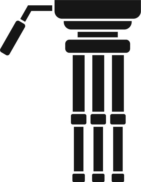 摄像机三脚架图标简单移动图片下载