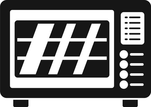 烤箱图标简单的厨房炉灶图片下载