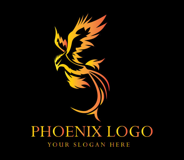 凤凰标志和标志模板形象新潮图片下载