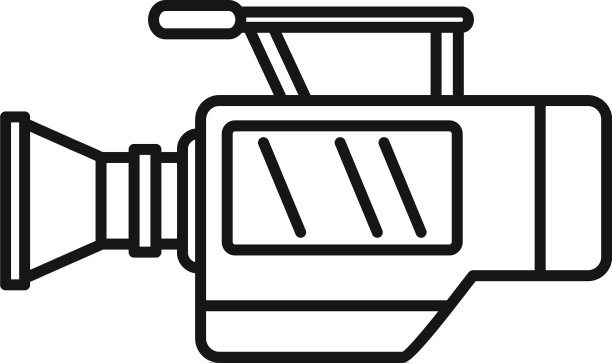 摄像机图标轮廓电视摄像机图片下载