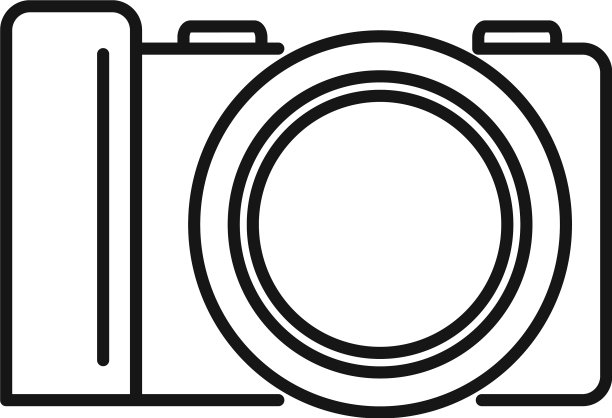 专业相机图标轮廓图片下载