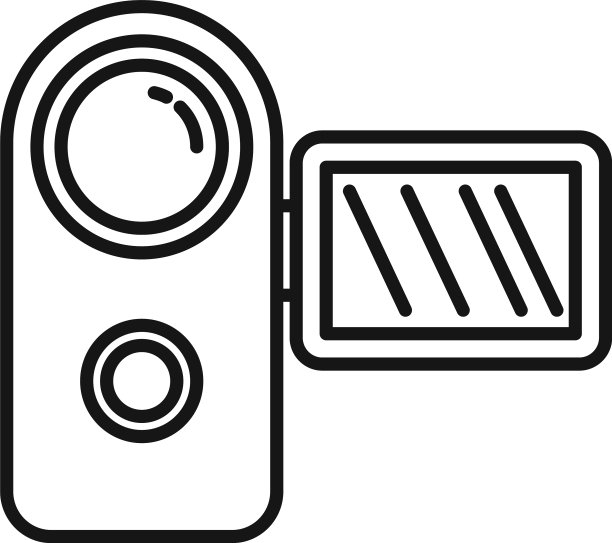 面板摄像机图标轮廓视频摄像机图片下载