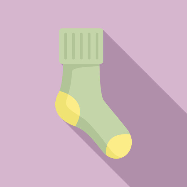 温暖的袜子图标平的冬季羊毛袜子图片下载