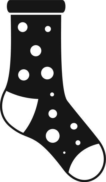 时尚的袜子图标简单的冬季运动袜子图片下载