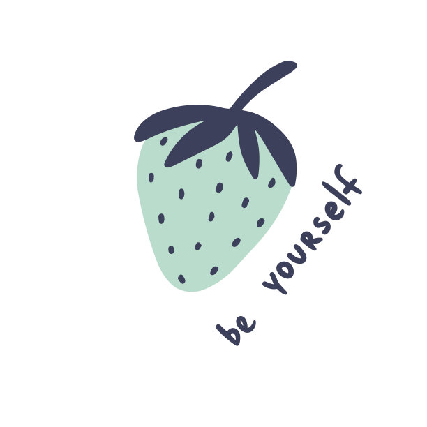 斯堪的纳维亚风格手绘草莓和图片下载