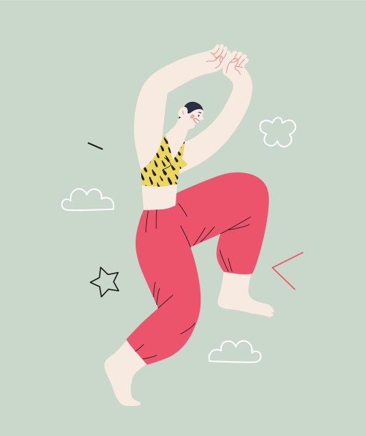 幸福-幸福的人在空中跳跃图片下载