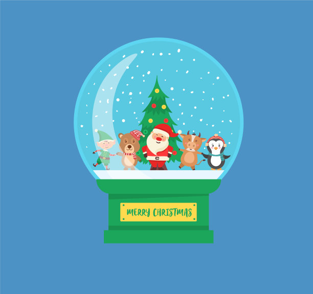 圣诞玻璃球或纪念雪花球图片下载