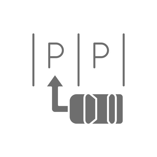 停车场方案灰色图标孤立在白色上图片下载