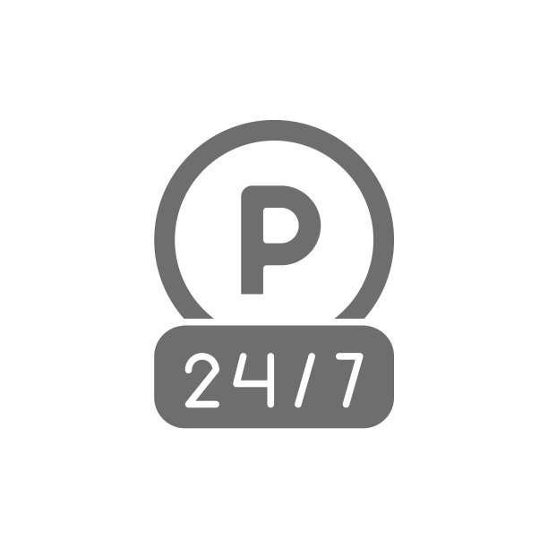 24小时停车灰色图标图片下载