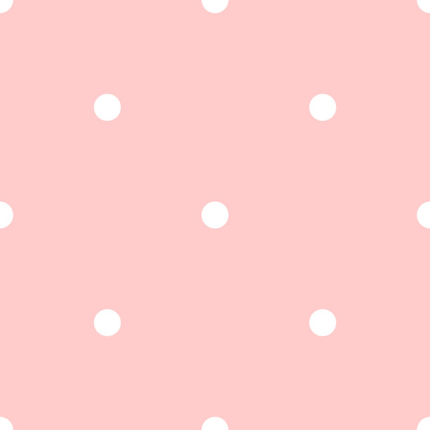 粉红色背景上的圆点花纹无缝拼接图片下载