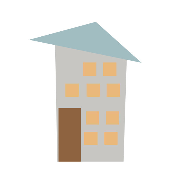 房子具有简单幼稚的风格图片下载