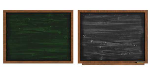 回到学校的概念与绿色和黑色的板子在白色图片下载