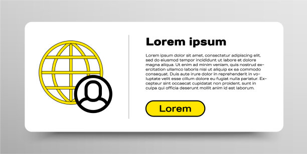 线自由职业者图标孤立在白色背景图片下载