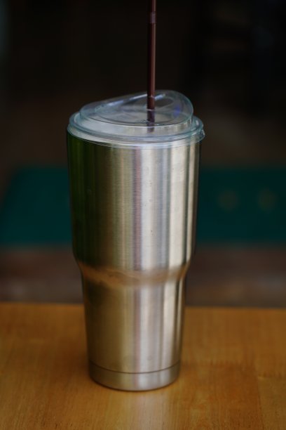 不锈钢杯用于冰咖啡图片下载