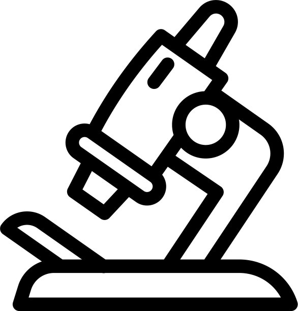 显微镜图标轮廓样式图片下载