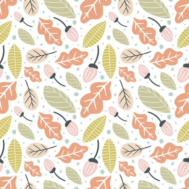 收集集叶植物图案图片下载